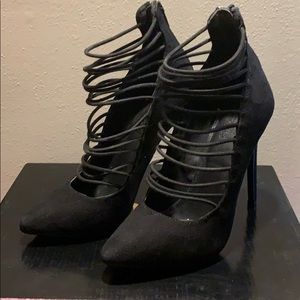 Cute stylish black heels